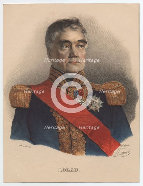 Georges Mouton de Lobau (1770-1838), Marshal of France, 1835. Artist: Anonymous  
