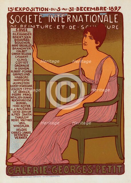 Georges Petit Gallery, 1897. Creator: Réalier-Dumas, Maurice (1860-1928).