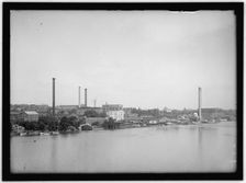 Georgetown waterfront, Washington, D.C., between 1913 and 1917. Creator: Harris & Ewing