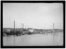 Georgetown waterfront, Washington, D.C., between 1913 and 1917. Creator: Harris & Ewing