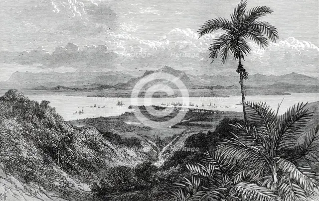 Georgetown, Penang, near Perak, in the Malay Peninsula, 1876. Creator: E. Hastie.