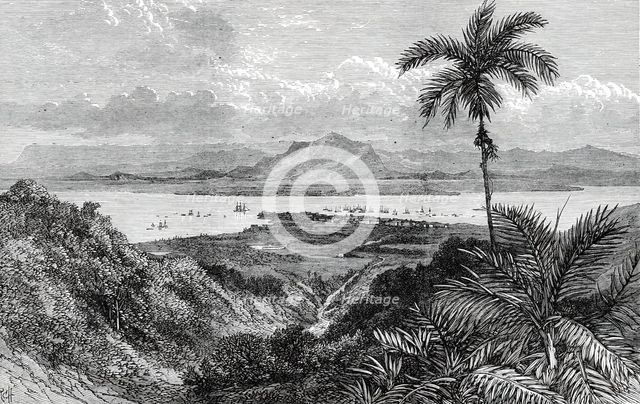 Georgetown, Penang, near Perak, in the Malay Peninsula, 1876. Creator: E. Hastie.