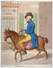 Georgey a cock-horse 1851. Artist: Anon