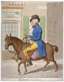Georgey a cock-horse 1851. Artist: Anon