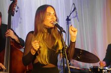 Georgia Cecile, Georgia Cecile Quartet, Watermill Jazz Club, Dorking, Surrey, 7 October 2025. Creator: Brian O'Connor