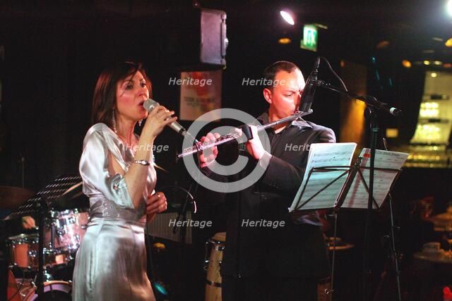 Georgia Mancio and Alex Garnett, Pizza Express, Dean St, London, 2007. Artist: Brian O'Connor