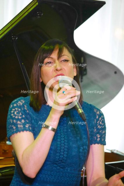 Georgia Mancio, Watermill Jazz Club, Dorking, Surrey, UK, 14 May 2019. Creator: Brian O'Connor.
