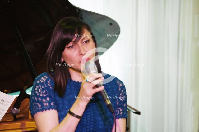 Georgia Mancio, Watermill Jazz Club, Dorking, Surrey, UK, 14 May 2019. Creator: Brian O'Connor.