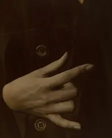 Georgia O'Keeffe - Hand, 1918. Creator: Alfred Stieglitz