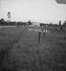 Georgia road sign, 1937. Creator: Dorothea Lange