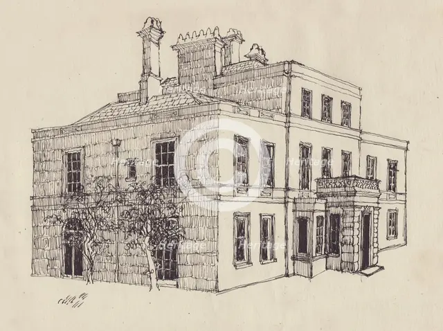 Georgian house, c1950. Creator: Shirley Markham.