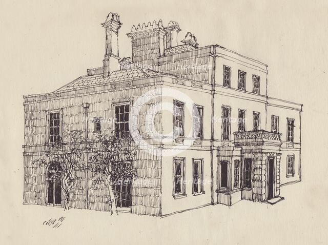 Georgian house, c1950. Creator: Shirley Markham.