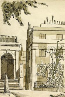 Georgian houses, London, c1950. Creator: Shirley Markham