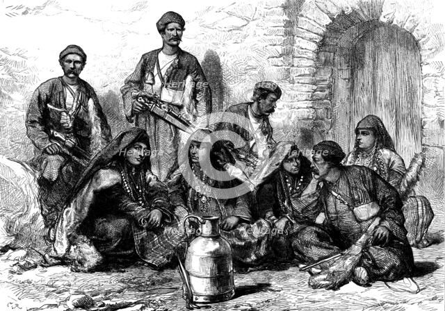 Georgian mountaineers, 1873. Creator: Unknown.