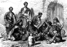 Georgian mountaineers, 1873. Creator: Unknown
