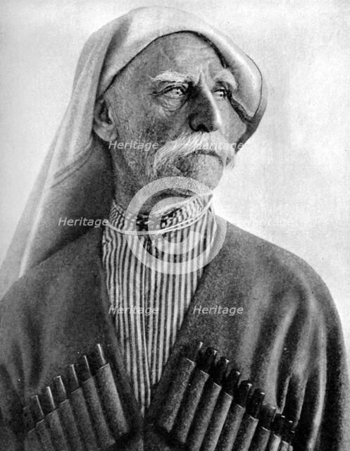 Georgian man wearing a tcherkeska, 1936. Artist: Unknown