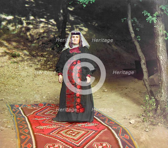 Georgian woman, between 1905 and 1915.  Creator: Sergey Mikhaylovich Prokudin-Gorsky.