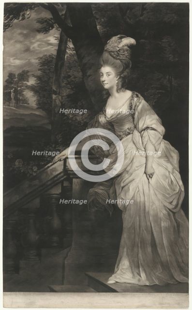 Georgiana, Duchess of Devonshire, 1780. Creator: Valentine Green.