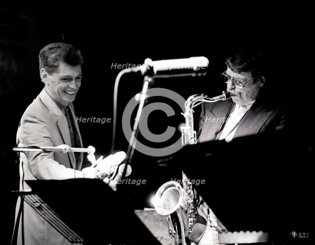 Georgie Fame and Alan Skidmore, Ronnie Scott's, London.   Artist: Brian O'Connor