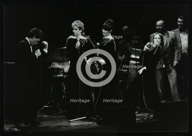 Georgie Fame and Sweet Substitute with Keith Smith's Hefty Jazz in concert, 1984. Creator: Denis Williams.