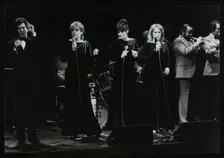 Georgie Fame and Sweet Substitute with Keith Smith's Hefty Jazz in concert, 1984. Creator: Denis Williams
