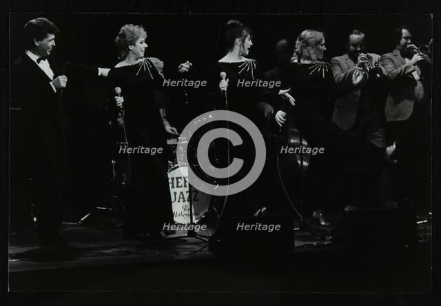 Georgie Fame and Sweet Substitute with Keith Smith's Hefty Jazz in concert, 1984. Artist: Denis Williams