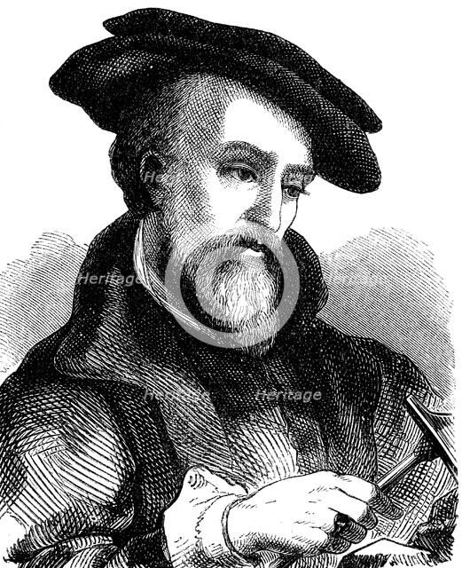 Georgius Agricola (1494-1555), German physician, mineralogist and metallurgist, 1881. Artist: Unknown
