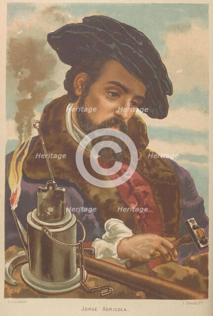 Georgius Agricola. From: La ciencia y sus hombres, 1879. Creator: Planella y Rodríguez, Juan (1849-1910).