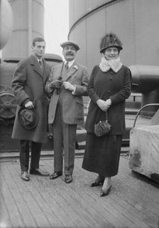 Gerald & Felix M. Warburg with Mrs. Maurice Loeb, between c1915 and c1920. Creator: Bain News Service