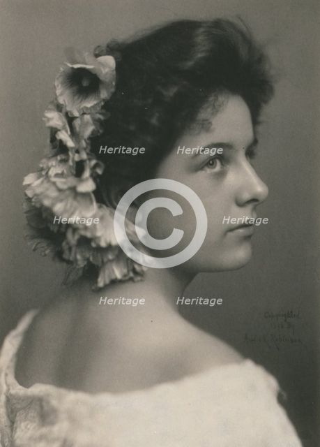 Geraldine Farrar , c1898. Creator: Addie Kilburn Robinson.