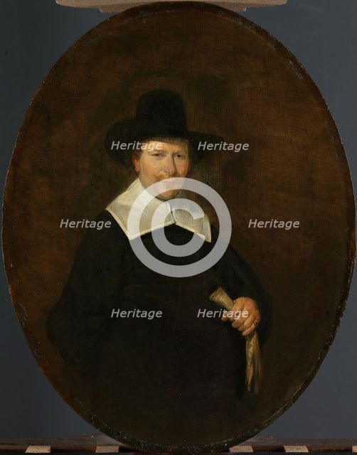Gerard Abrahamsz van der Schalcke (1609-67). Haarlem Cloth Merchant, 1644. Creator: Gerard Terborch II.