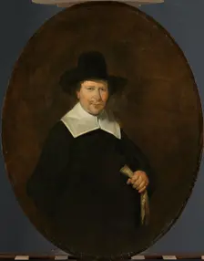 Gerard Abrahamsz van der Schalcke (1609-67). Haarlem Cloth Merchant, 1644. Creator: Gerard Terborch II