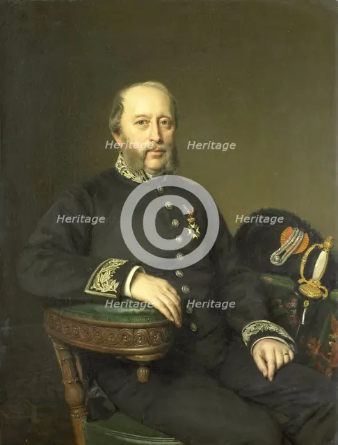 Gerard Johan Verloren van Themaat (1809-1890), Member of the Provincial Executive of Utrecht, 1874.  Creator: Jan Hendrik Neuman.