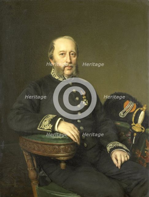 Gerard Johan Verloren van Themaat (1809-1890), Member of the Provincial Executive of Utrecht, 1874.  Creator: Jan Hendrik Neuman.