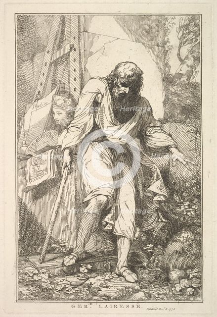 Gerard Lairesse (from Fifteen Etchings Dedicated to Sir Joshua Reynolds), December 8, 1778. Creator: John Hamilton Mortimer.