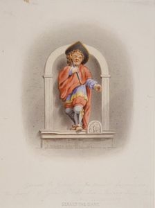 Gerard the Giant, Gerard's Hall, Basing Lane, London, 1852. Artist: Thomas Hosmer Shepherd
