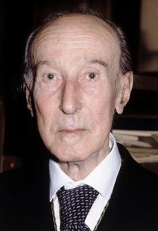 Gerardo Diego (1896-1987), Spanish poet, photo 1984