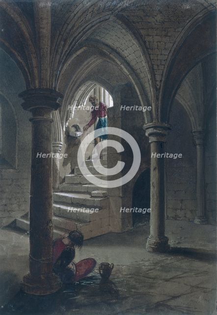 Gerard's Hall, London, 1855. Artist: Percy William Justyne