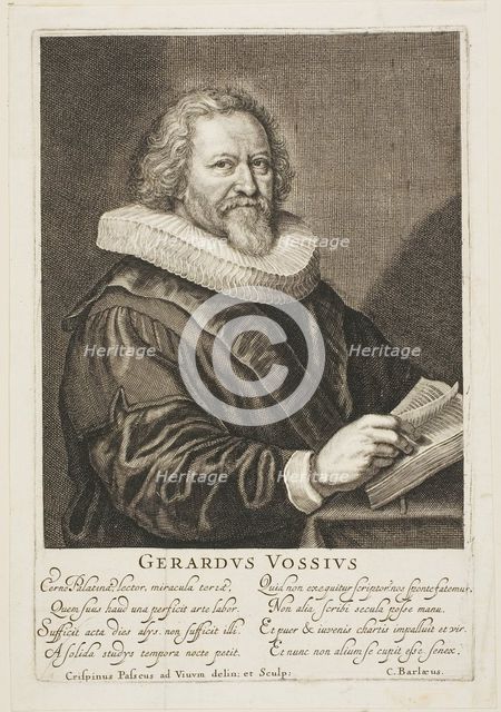Gerardus Vossius, n.d. Creator: Crispijn de Passe.