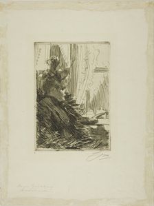 Gerda Grönberg III, 1892. Creator: Anders Leonard Zorn
