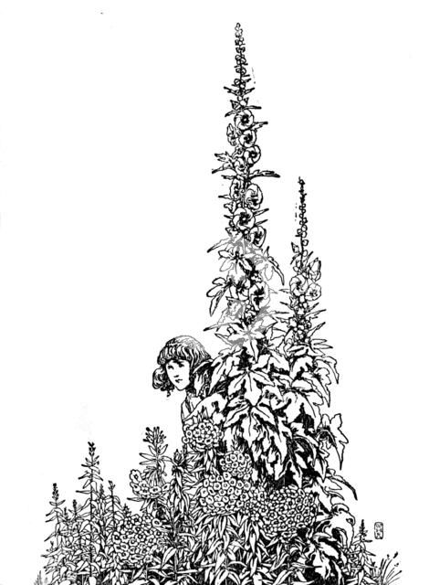 'Gerda Knew Every Flower in the Garden', c1930. Artist: W Heath Robinson.