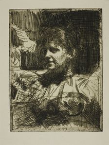 Gerda Hagborg I ("Pour plaire"), 1893. Creator: Anders Leonard Zorn