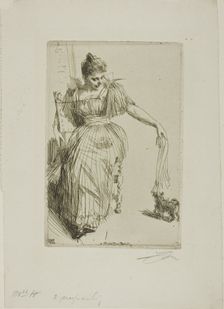 Gerda Hagborg II, 1893. Creator: Anders Leonard Zorn