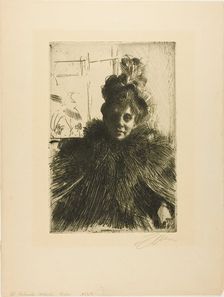 Gerda Hagborg III, 1896. Creator: Anders Leonard Zorn