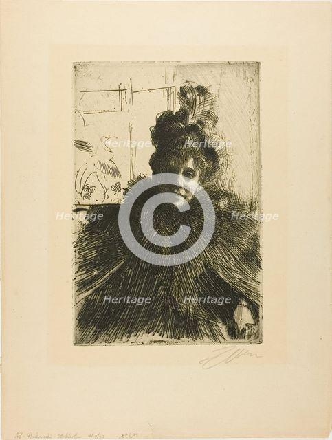 Gerda Hagborg III, 1896. Creator: Anders Leonard Zorn.
