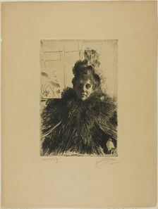 Gerda Hagborg III, 1896. Creator: Anders Leonard Zorn