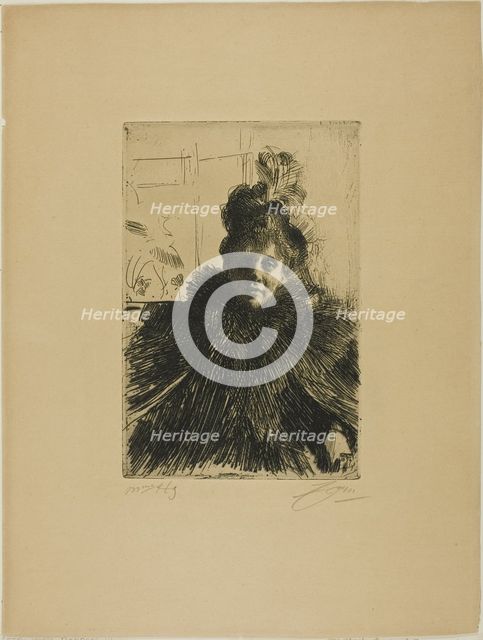 Gerda Hagborg III, 1896. Creator: Anders Leonard Zorn.