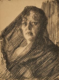Gerda Lundekvist, (c1910s). Creator: Anders Leonard Zorn