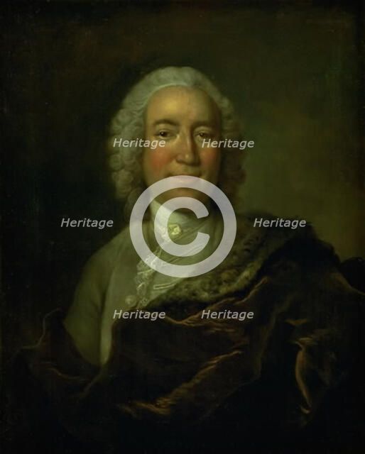 Gerhard Morell, Keeper of the Royal Danish Kunstkammer, 1704-1765. Creator: Johann Salomon Wahl.