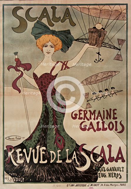Germaine Gallois: Revue de la Scala, 1901. Creator: Biais, Maurice (1875-1926).